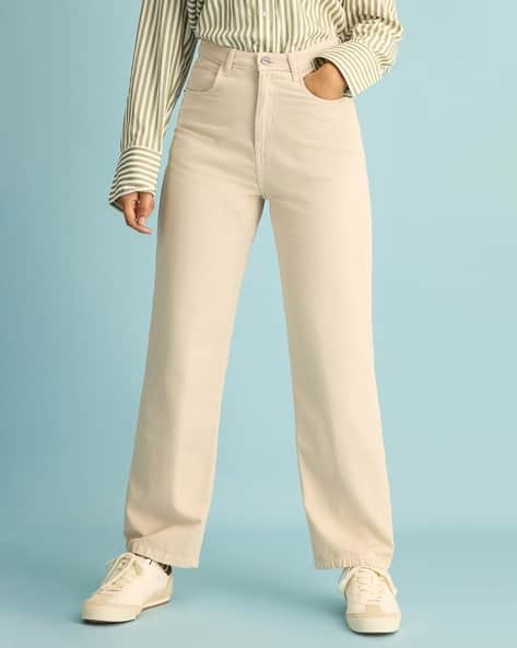 Buy Off White Jeans Jeggings for Women by Freakins Online