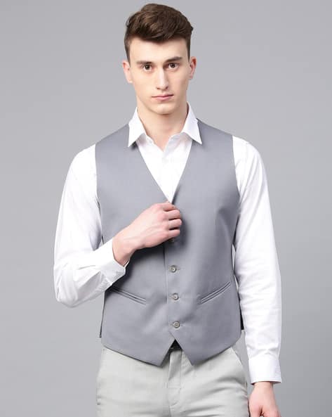 Buy Grey Blazers & Waistcoats for Men by MANQ Online | Ajio.com