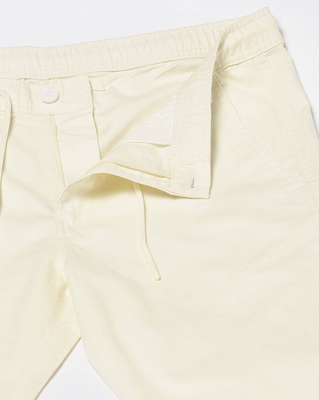 Men Slim Fit Flat-Front Chinos