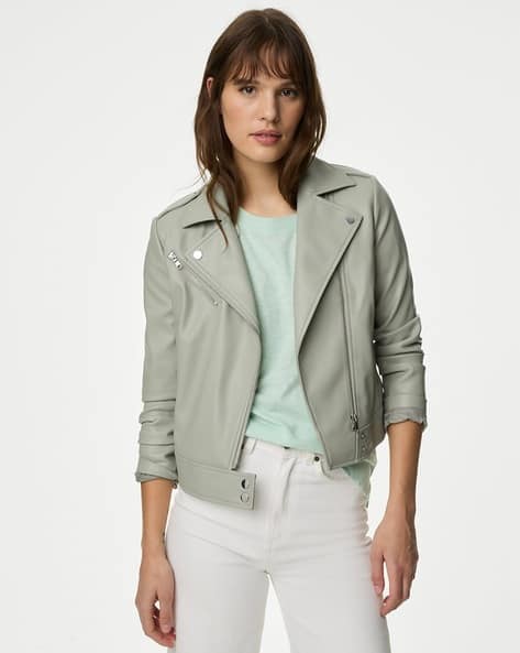 Faux Leather Biker Jacket