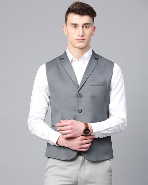Buy Grey Blazers & Waistcoats for Men by MANQ Online | Ajio.com
