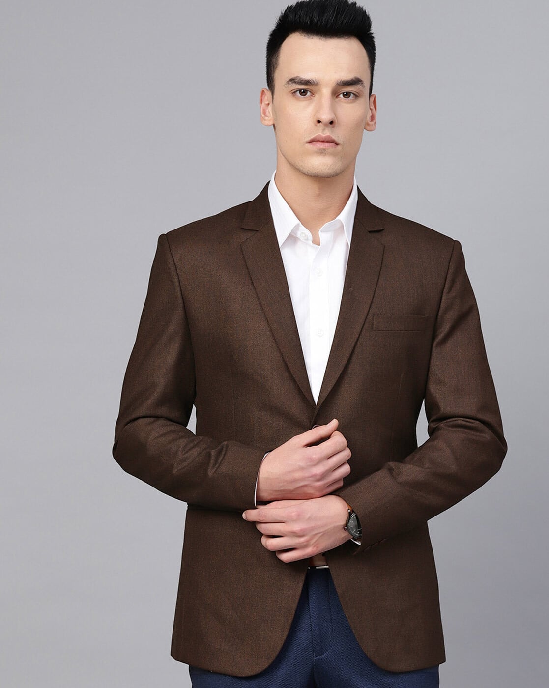 Buy Brown Blazers Waistcoats for Men by MANQ Online
