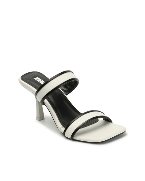 Elle Women Open-Toe Slip-On Stilettos