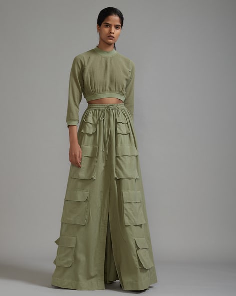 Buy Green Skirts for Women by Mati Online Ajio