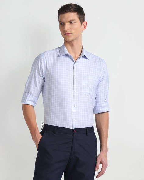 Arrow Men Checked Regular Fit Shirt