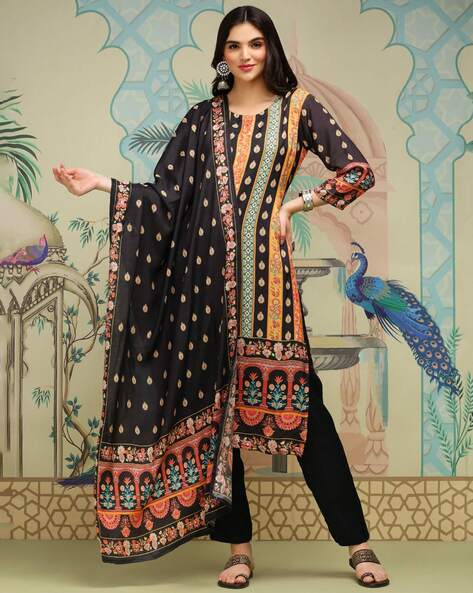 Women Printed A-Line Kurta Set Price in India