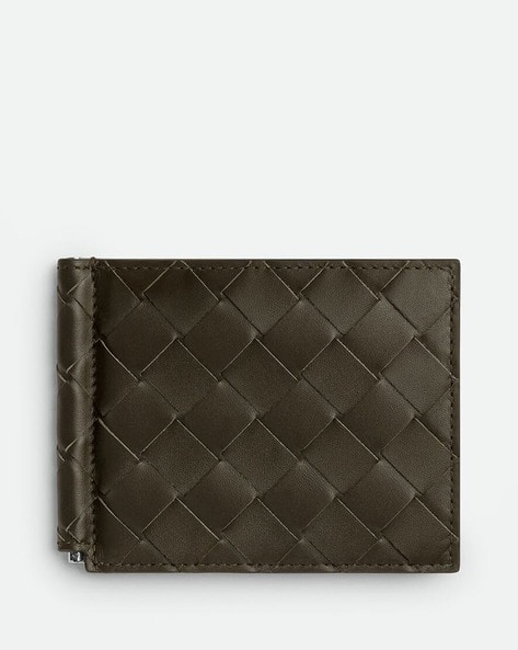 Buy BOTTEGA VENETA Intrecciato Leather Bill Clip Wallet | Olive