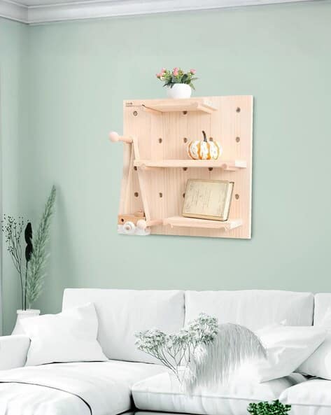 The Better Home Rectangle Wood Wall Shelf