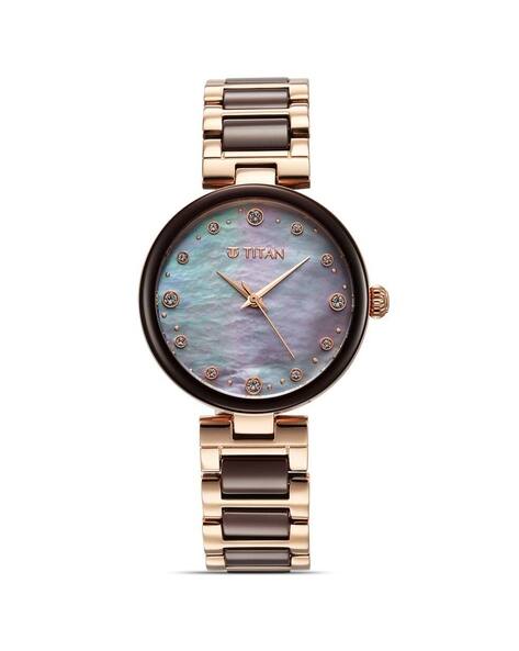 TITAN Women Ceramic Analogue Watch - NS95214KD03