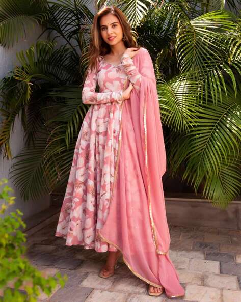 Peach Kurta Suit Sets for Women by CaniBani Online | Ajio.com