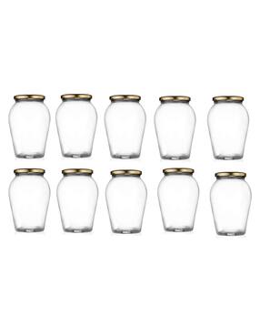 afast Pack of 10 Glass Storage Jar with Lid-picture-17