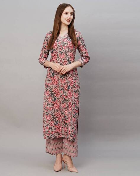 Peach Kurta Suit Sets for Women by CaniBani Online | Ajio.com