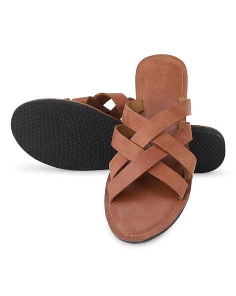 Women Criss-Cross Slip-On Sandals
