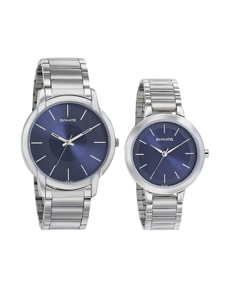 Stainless Steel Sonata Waterproof Watch Buy Silver-Toned Watches