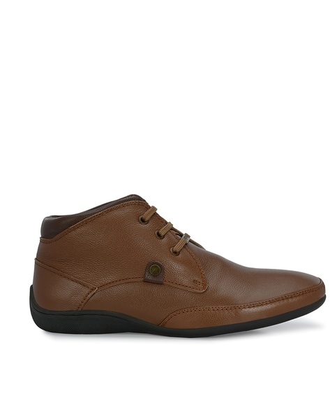 Egoss Men Ankle-Length Lace-Up Boots