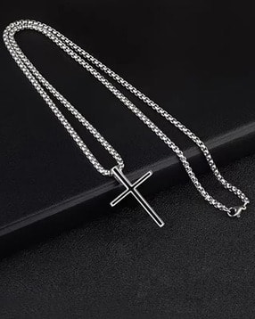 vien Men Silver-Plated Pendant with Chain-picture-43