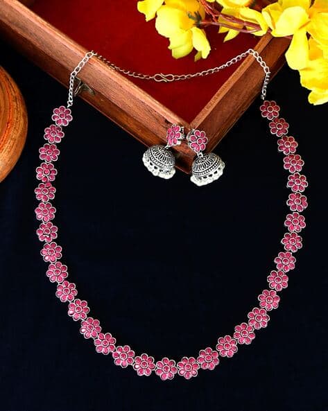 Buy Pink FashionJewellerySets for Women by Joy of Jewels Online