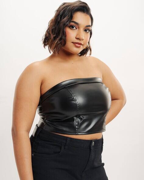 Buy Black Tops for Women by Freakins Online | Ajio.com