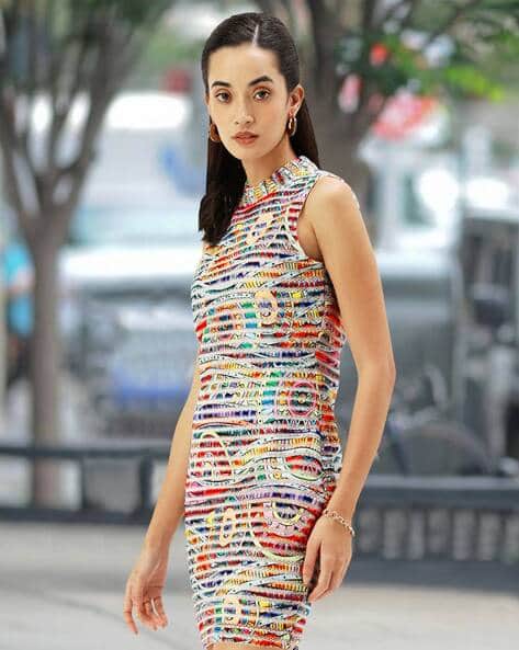 Women Printed Bodycon Dress