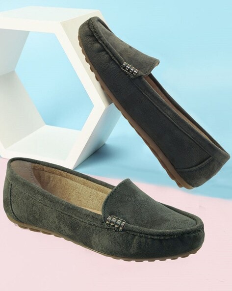 Olive Flat Shoes for Women by Catbird Online | Ajio.com