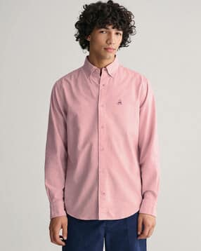 mischief monkey Men Tailored Fit Shirt with Logo Embroidery-picture-16