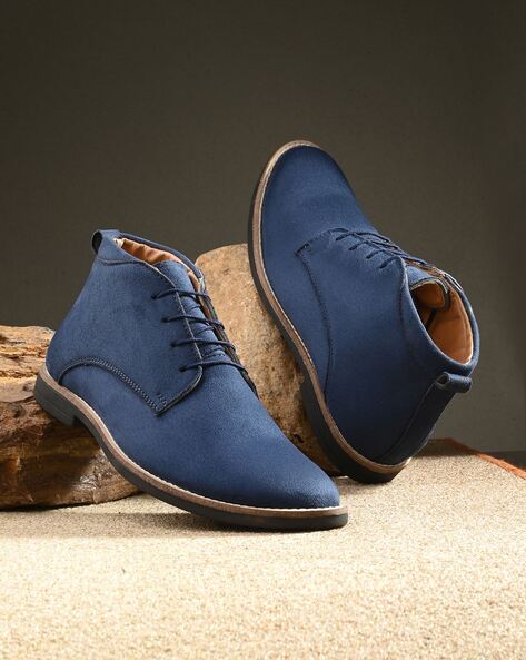 Chukka boots blue suede best sale