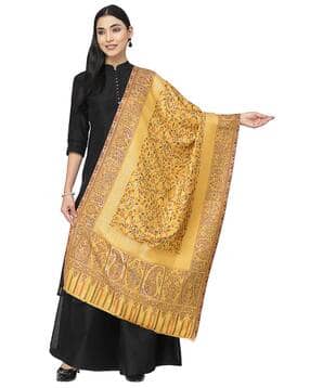 anekaant Floral Woven Lurex Stole-picture-48