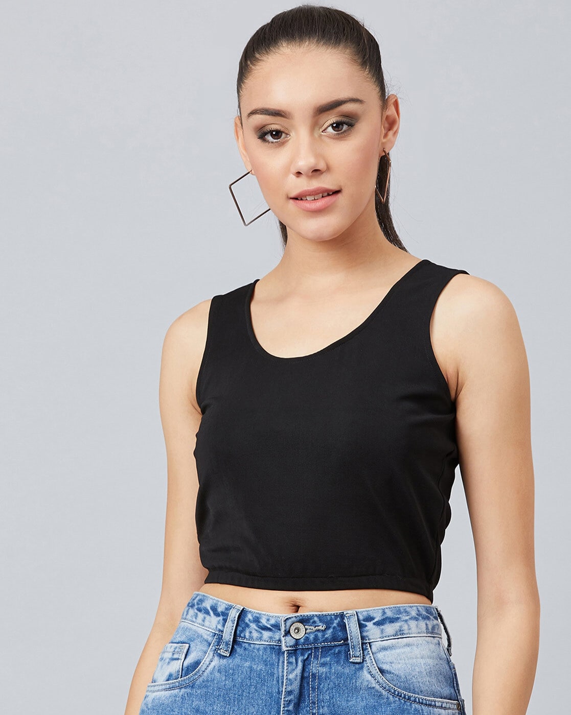 BA&SH Topaz Crop Top Black offers Medium