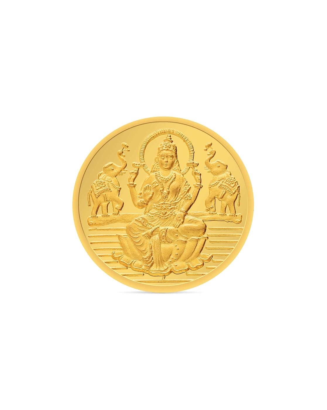P N Gadgil Jewellers 1G 24 Kt(995, FreeSize) Yellow Gold Coin Laxmi Shree For Women (Gold, FreeSize)