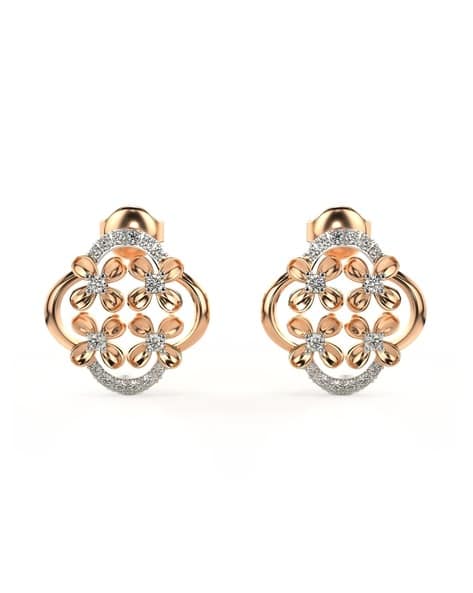 Buy Rose Gold Earrings for Women by VALANOVA Online