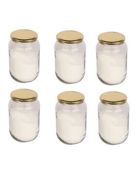 afast Set of 6 Versatile Glass Container Jars with Lids-picture-24