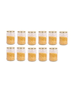 afast Set of 11 Versatile Glass Container Jars with Metal Lid-picture-18