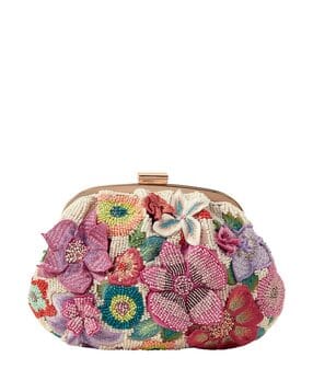 accessorize london Women Embellished Clutch with Detachable Chain Strap-picture-17
