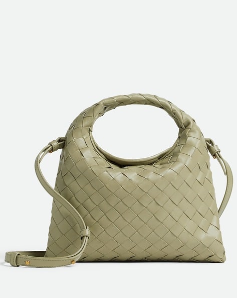 Buy BOTTEGA VENETA Intrecciato Mini Hop Bag | Orange Color Women
