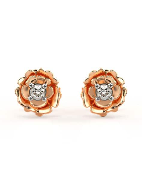 Buy Rose Gold Earrings for Women by VALANOVA Online