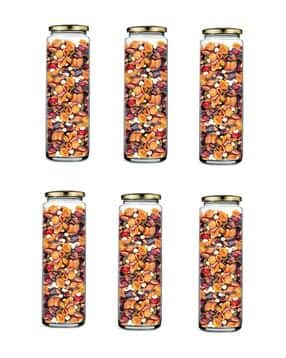 afast Set of 6 Versatile Glass Container Jars with Lids-picture-40