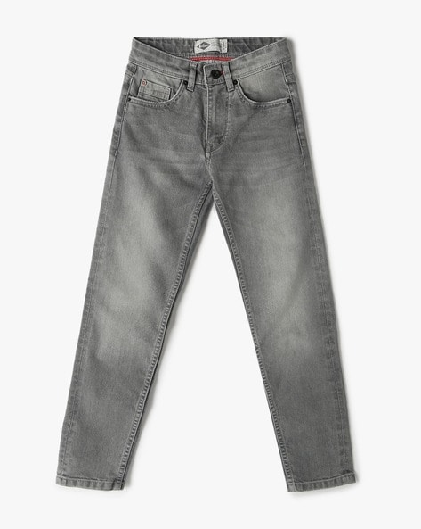 Boys Mid-Wash Slim Fit Jeans