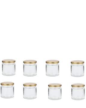 afast Set of 8 Versatile Glass Container Jars with Lids-picture-19