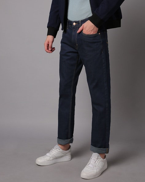 Men Harold Mid-Rise Slim Straight Jeans