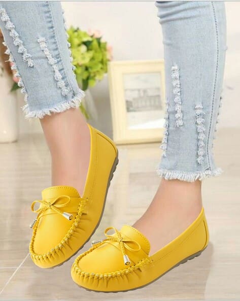 Buy Yellow Flat Shoes for Women by Catbird Online | Ajio.com
