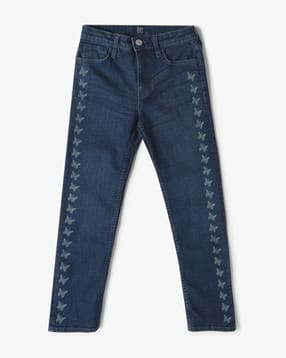 gap kids Girlfriend Fit Mid-Rise Stretchable Jeans-picture-15