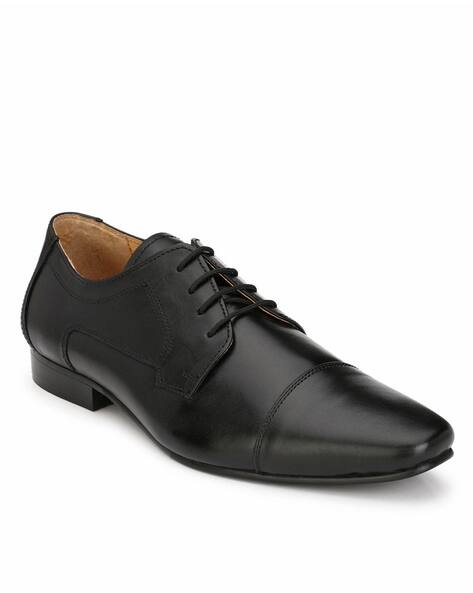 Hirel's Textured Formal Lace-Up Shoes