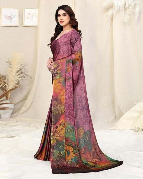 Buy Magenta Sarees for Women by MIRCHI FASHION Online Ajio