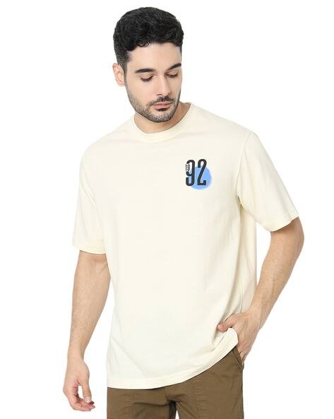 SPYKAR Men Typographic Print Regular Fit Crew-Neck T-Shirt