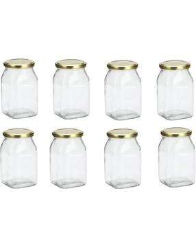 afast Pack of 8 Versatile Glass Container Jars with Lids-picture-37