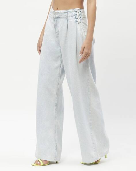 MADAME Women Lightly Washed Relaxed Fit Jeans