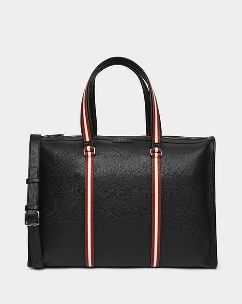 Buy Bally Code Zip Tote Bag | Black Color Men | AJIO LUXE