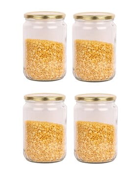 afast Set of 4 Versatile Glass Container Jars with Lids-picture-20