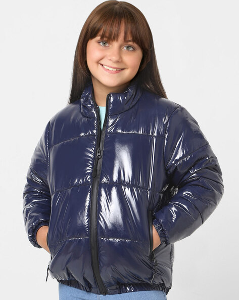 Buy Navy Jackets Shrugs for Girls by Kids Only Online Ajio