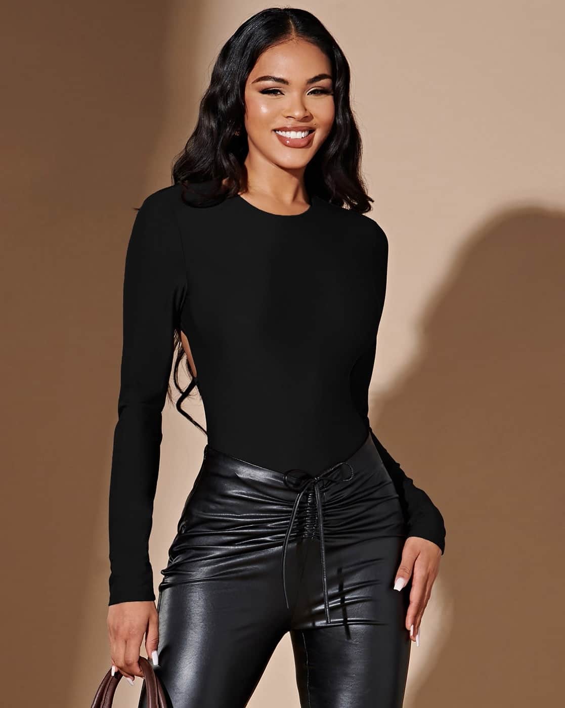 Buy LA CHIC PICK Woman Nora Backless Bodysuit  Online | Ajio.com